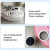 Breathable Mesh Sun Hat Kids Cap with Built-in Solar Fan, Wide Brim Protection Cooling Baby Hiking Hat, Fabric Summer Cartoon Pattern, Shawl