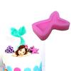 Mini Tail Mermaid Silicone Mold For Cake Decorating Baking Chocolate Mold Pink