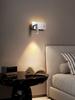 Italian Minimalist Bauhaus-Style Rotatable Wall Lamp with Switch for Bedroom