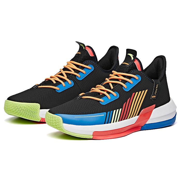 Anta Basketball Collection Textile, Synthetic Leather Laser Cushioning Slip Resistant Abrasion Resistant Breathable 112011607-10