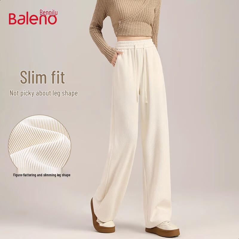 Baleno Women's Chenille Wide-Leg Trousers