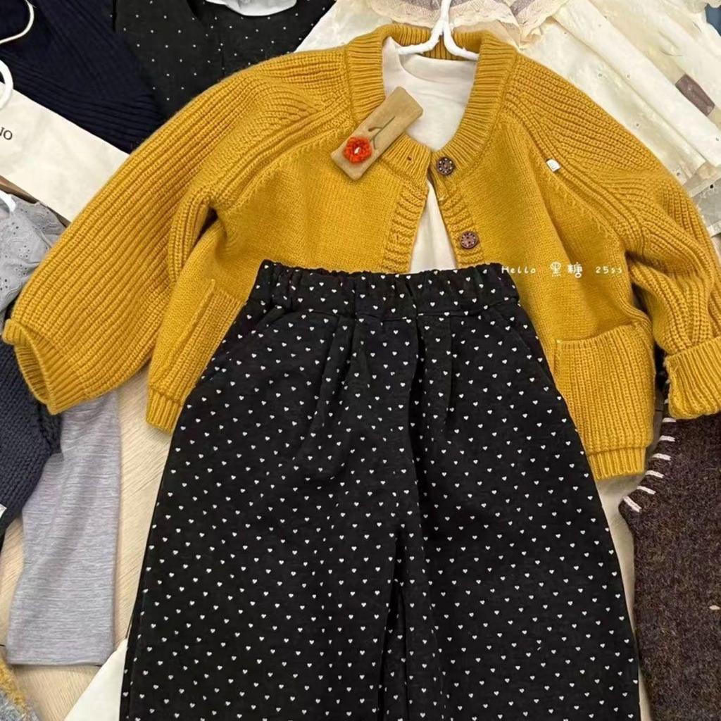 Korean Girls' Knitted Cardigan Sweater - Autumn/Winter Fashion, Versatile Warm Woolen Coat