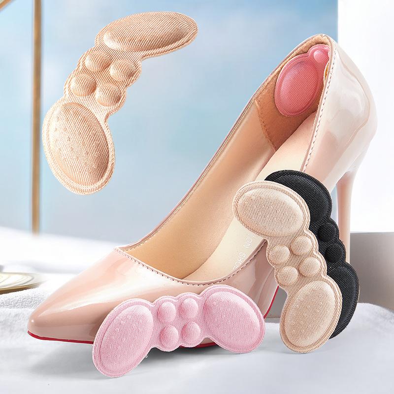 4pcs 3/6mm High Heel Pad Women Insoles Pain Relief Foot Care Insert Adjust Size Adhesive Heels Pads Liner Grip Protector Sticker