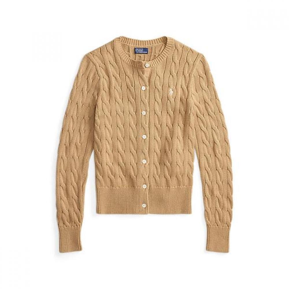 Polo Ralph Lauren Women S Cable Knit Cotton Crew Cardigan wmpoSwendw20547250