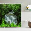 Forest Natural Scenery Shower Curtains 3d Printing Bath Curtains Polyester Washable Fabric With Hooks Home Decorative Screen