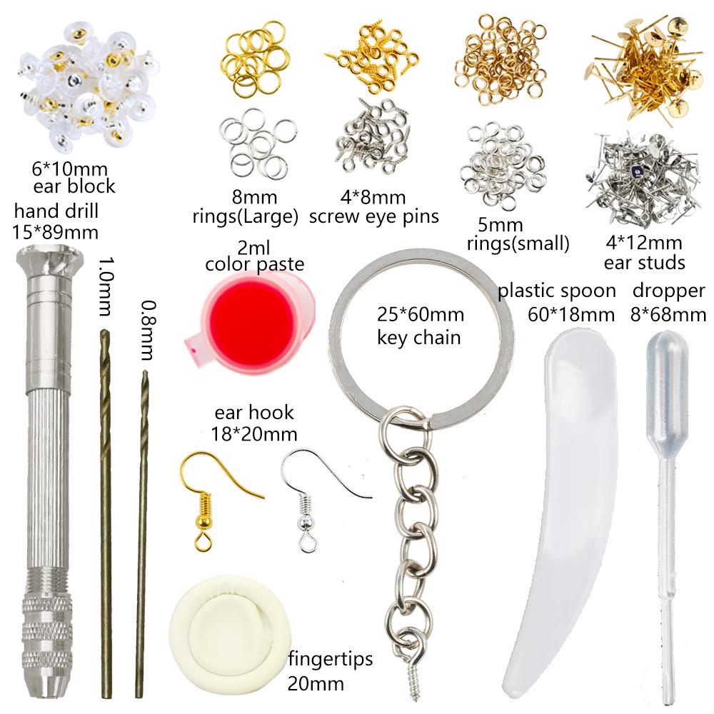 DIY Crystal Epoxy Earring Mold Set - Fashionable Variable Shapes Ear Hooks