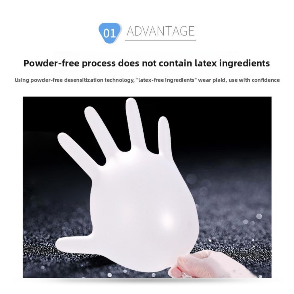 50-1 Perechi Mănuși TPE de Unică Folosință - Mănuși din Plastic Moale Transparent, Folosite pentru Bucătărie, Baie, Casă și Îngrijire Zilnică, Mănuși pentru Îngrijire la Domiciliu | Mănuși Moi