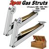 2 Stück Hochleistungs-Gasdruckfedern, 60N-200N Soft-Close Deckelstützscharniere, Deckelhalter, Gasdruckfedern, Automatisches langsames Absenken Deckelheber