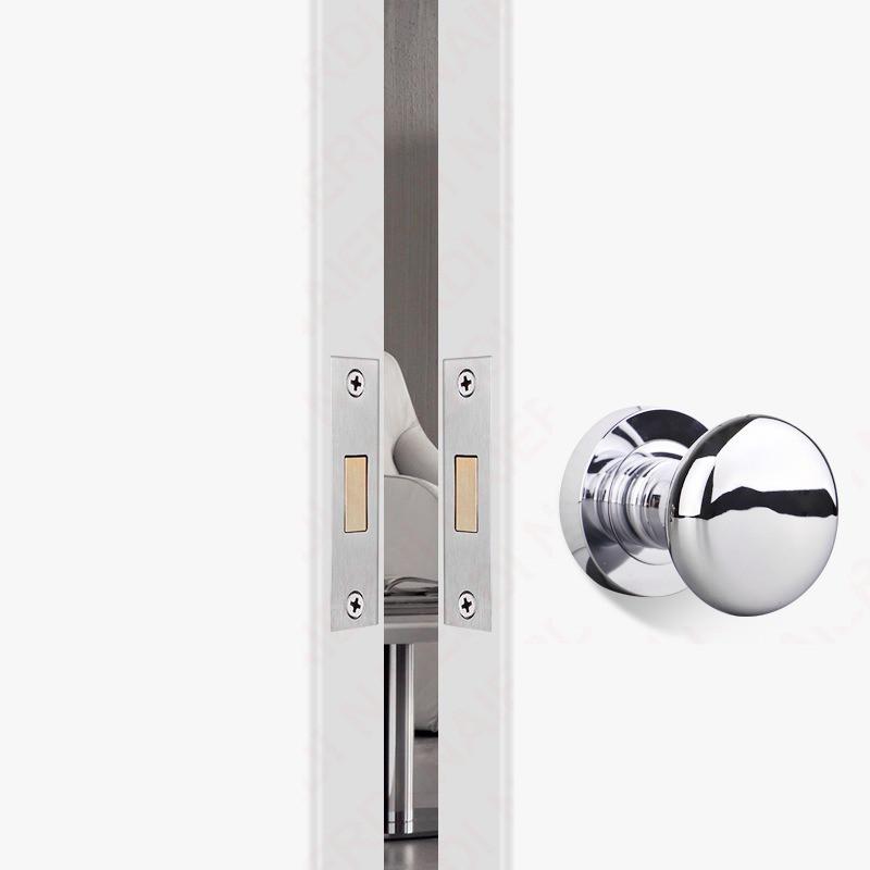 Serratura per Porta Nascosta Senza Chiave/Foro Chiave Set Maniglia per Porta Privacy in Lega di Zinco Maniglia per Porta Scorrevole Invisibile Serratura Meccanica