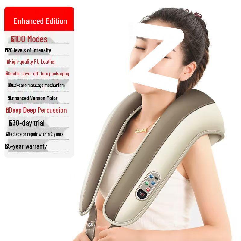 Multi-Functional Neck & Shoulder Percussion Massager for Back, Waist & Cervical Vertebra Tapping