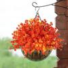 Realistic Artificial Autumn Eucalyptus Plastic Orange Fake Eucalyptus Branch  Garden