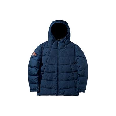 Li Ning Basketball Serie Lässige Sport Kapuzenjacke Warme Daunenjacke Herrenjacken Tiefes-Wasser-Entenblau AYMP031-5