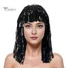 Easy-to-Use Wig Foil Tinsel Wigs for Adults Fancy Dress Party Shiny Metallic Masquerade Disco Hat Photo Booth Prop Cosplay Supplies Memorable Moments