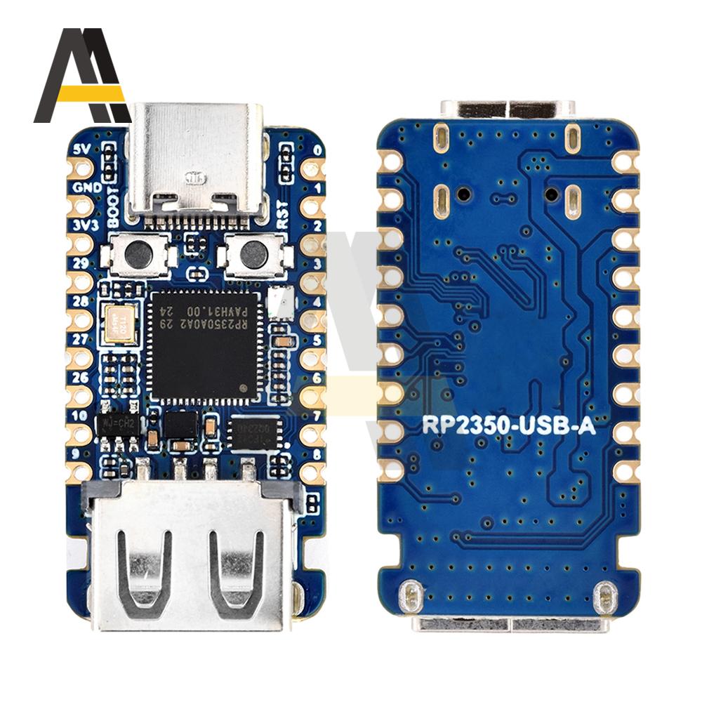 RP2350-USB-A Mini vývojová deska RP2350A Duální Cortex-M33 RISC-V 150MHz 520KB SRAM 2MB Flash Type-C Pro IoT Maker DIY Projekt