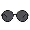 New personalized retro round sunglasses, men's and women's European and American fashion street shooting, hip-hop sunglasses, women's high-end sense