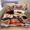 N-Narutos Fox Power Print 3Pcs Bedding Setduvet Cover With 2 Bedropillowcase Home Birthday Gift