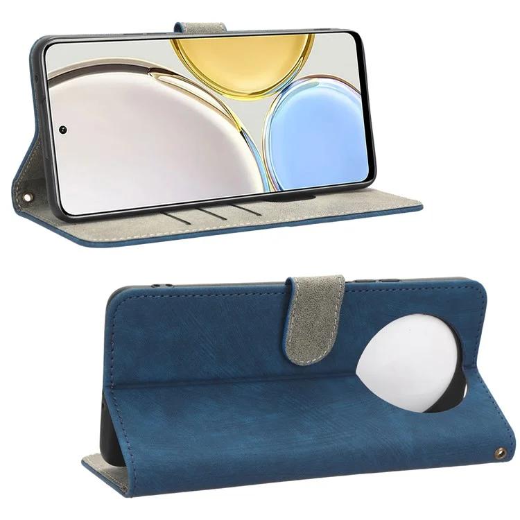 For Honor Magic4 Lite 5G / X9 5G / X30 5G Phone Bag Case RFID Blocking Wallet Leather Stand Phone Cover with Strap