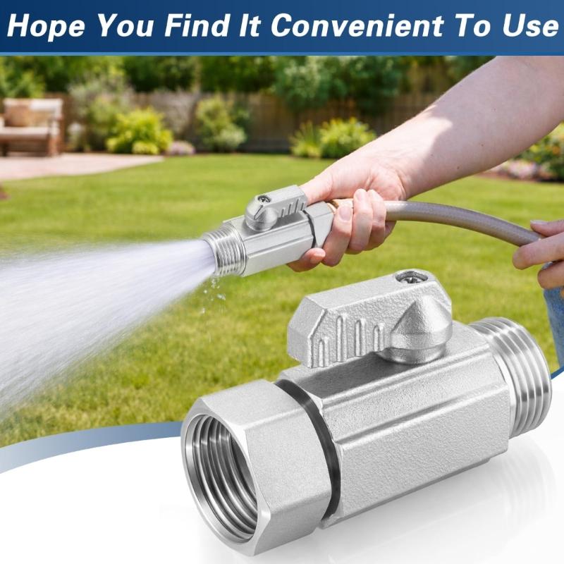 3/4Inch Male Female Thread Connector Brass Ball Valves Garden Hose Shut Close Valves Pipe Fitting With Thickened Handle