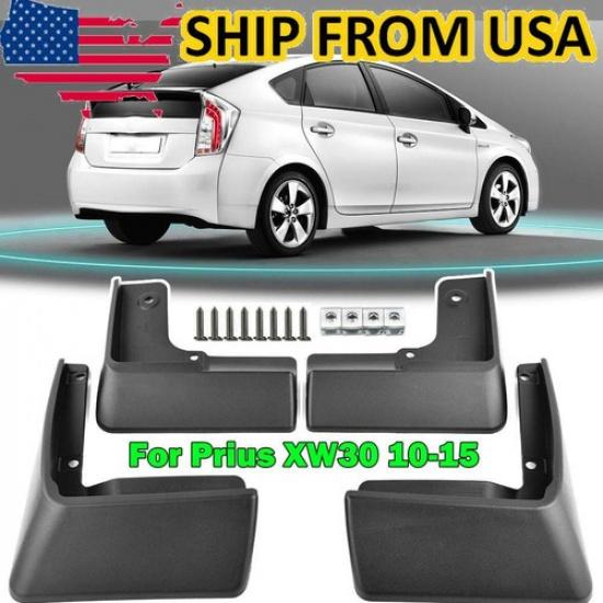 

4pcs FOR Toyota Prius XW30 10-15 SPLASH GUARDS MUDGUARDS MUD FLAPS Front rear US