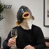 Highly Simulated Fish Costume Funny Head Mask, Realistic Latex Carp Cosplay Prop, Animal Unrestricted Vision Mask for Party Prank, Trick or