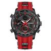 FOXBOX Men's Dual Display Luminous Waterproof Chronograph Watch