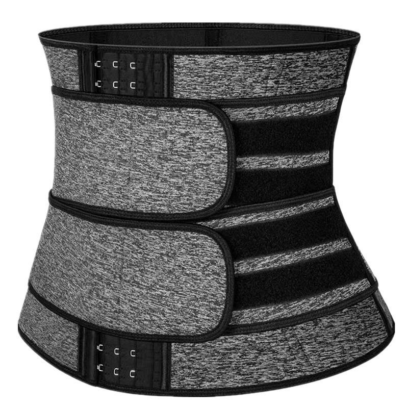 

Двухслойный женский послеродовой пояс с трехрядной молнией и липучкой для фитнеса S