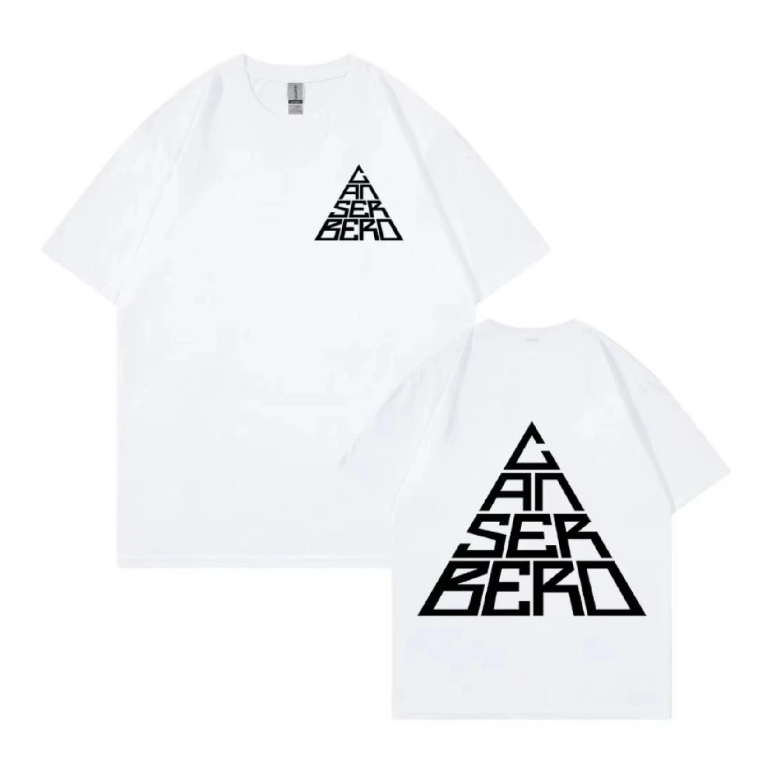 

Canserbero Logo Graphic T Shirt Men s Women Fashion Vintage Short Sleeve T-shirts Cotton Oversized T Shirts Tops Streetwear S чёрный