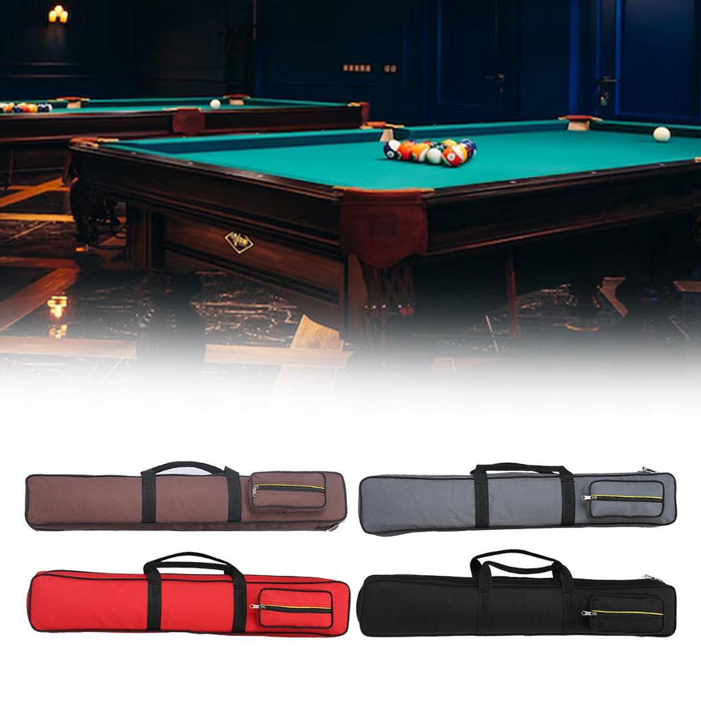 Billiards Pool Cue Case Dustproof Portable Shoulder Bag Stylish Birthday Gift Billiards Accessories 1/2 Cue Case 2 Cues Capacity