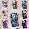 Stripe Skull Phone Case For iPhone 17 Air 15 16e 14 13 Pro Max Coque 12 11 Pro Max PLUS Cover