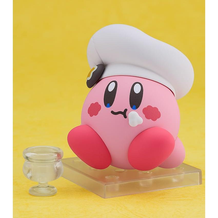 Nendoroid Kirby Cafe Version Action Figure - Non-Scale, Plastic & Magnetic, Pre-Painted, Poseable