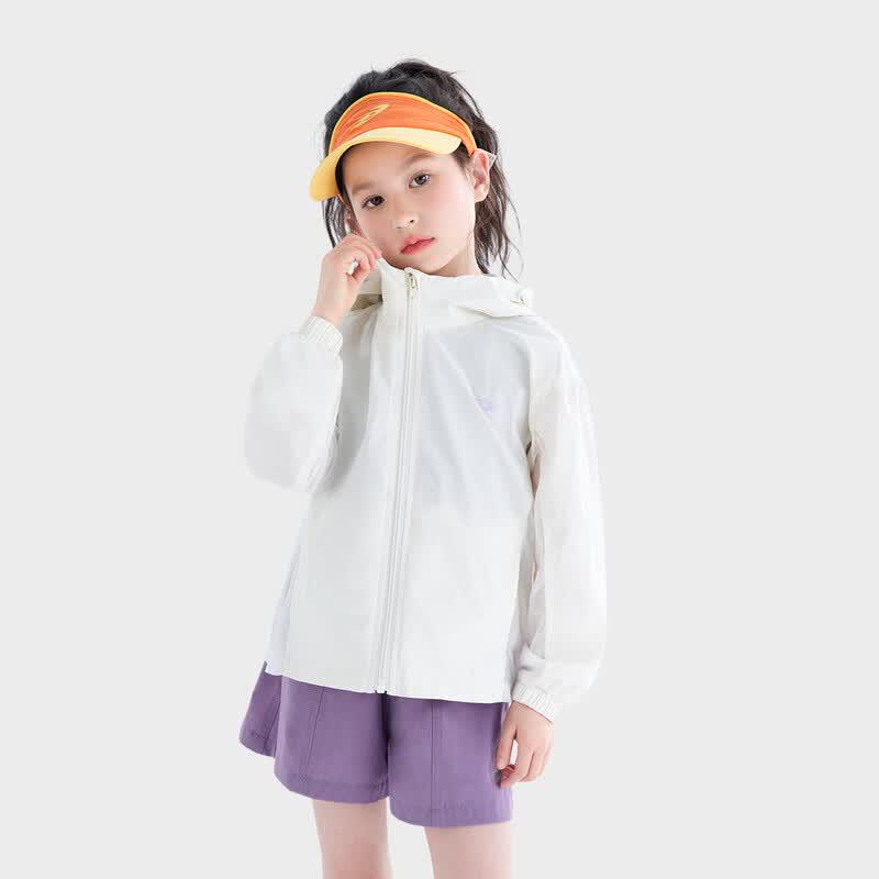 Girls' UV Protection Hooded Sun Jacket