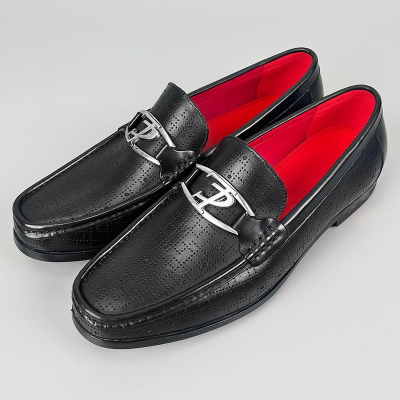 Original Brand New Summer Men Genuine Leather Slip On Formal Loafers Vintage Design Wedding Party Casual Dress Shoes Size 38-46