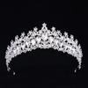 Luxury Zinc Zinc Alloy Princess Crown Elegant Rhinestone Diadem Baroque Queen Tiaras  Stage Performances