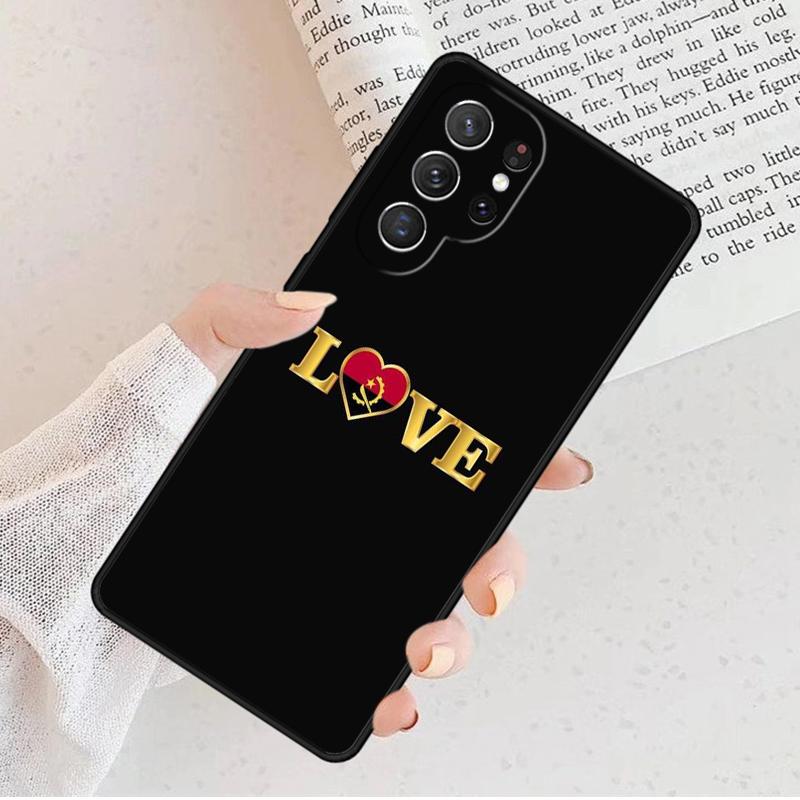 Angola Flag Phone Case For Samsung Galaxy S25 S23 S30 S8 S21 S20 FE S24 S22 Note 10 20 S8 Plus Lite Ultra