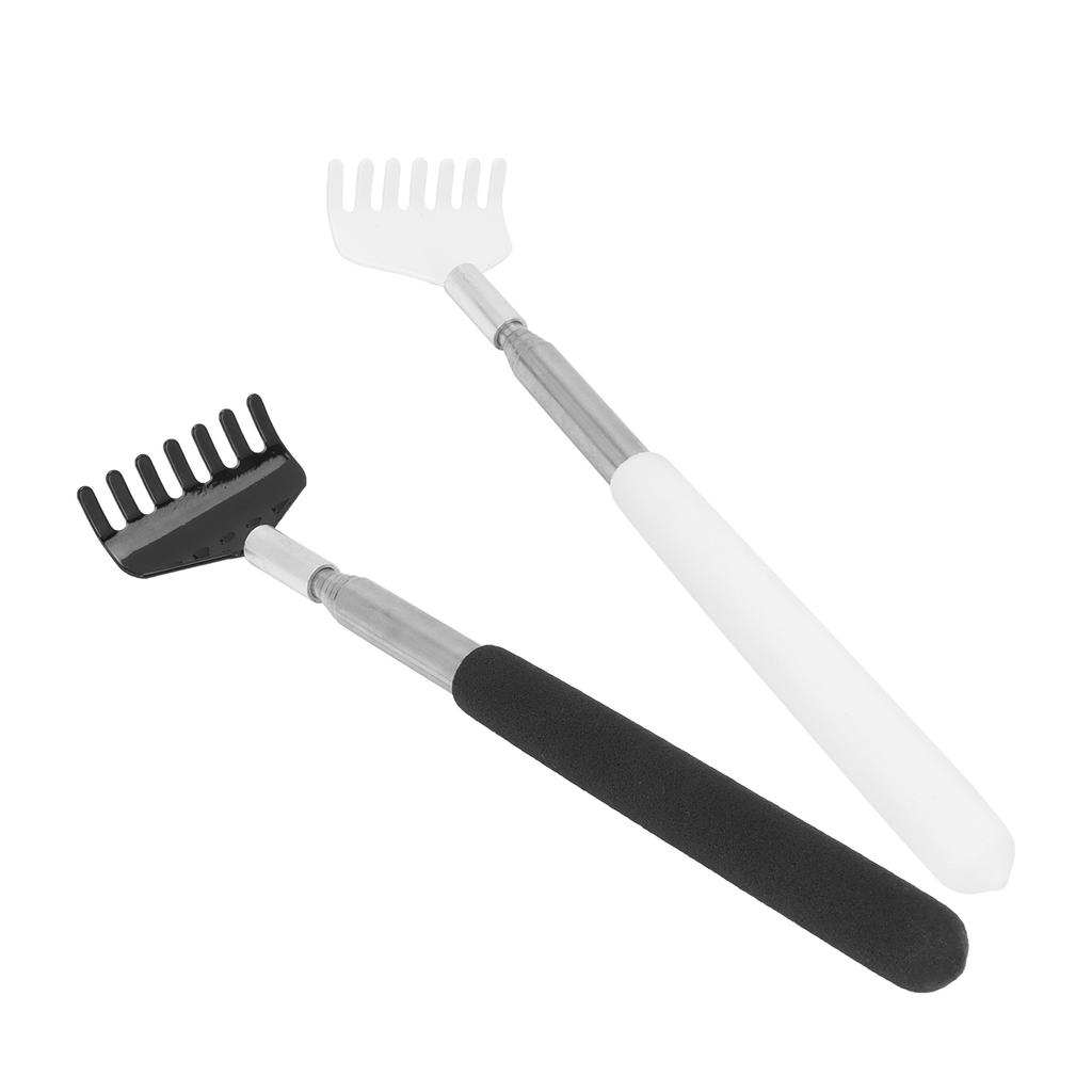 2Pcs Back Scratcher Massager Portable Telescopic Stainless Steel Scratching Tool
