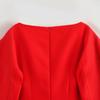 2024 Winter Women's European & American Style Bow-Decorated French A-line Dress