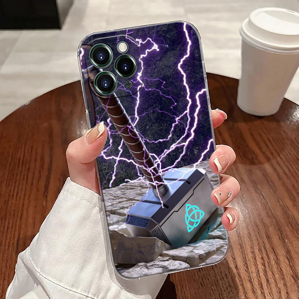 Marvel Cap USA Ironman Hulk Transparent Phone Case For iPhone 17 Pro Max 17E 11 12 13 14 15 16 Pro Max Plus 17 Air 16E 7 X Cover