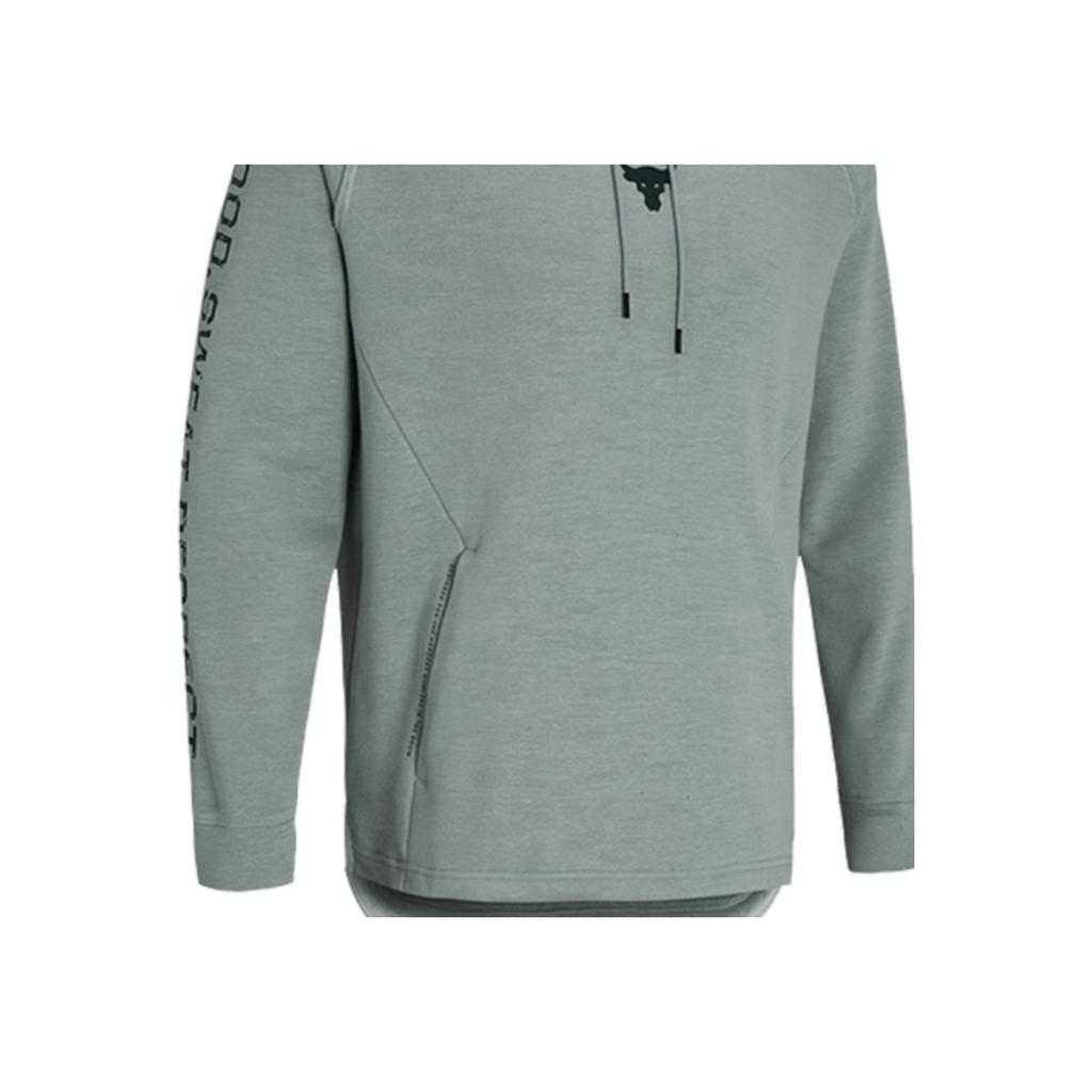 Under Armour Project Rock Grafisch Logo Hoodie Heren Hoodies Groen 1357193-340