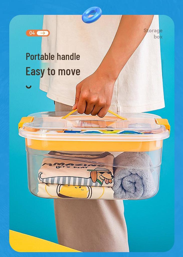 BNBS Portable Waterproof Beach Storage Box: Clear, Handheld Organizer for Outdoor Swimming Supplies