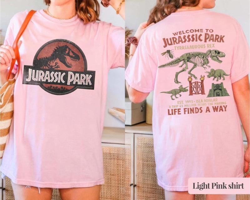 Vintage Jurassic Park Shirt, 90s Dino T-Shirt, Jurassic World Logo Tee Graphic Shirt, Disneyland Adventure, S