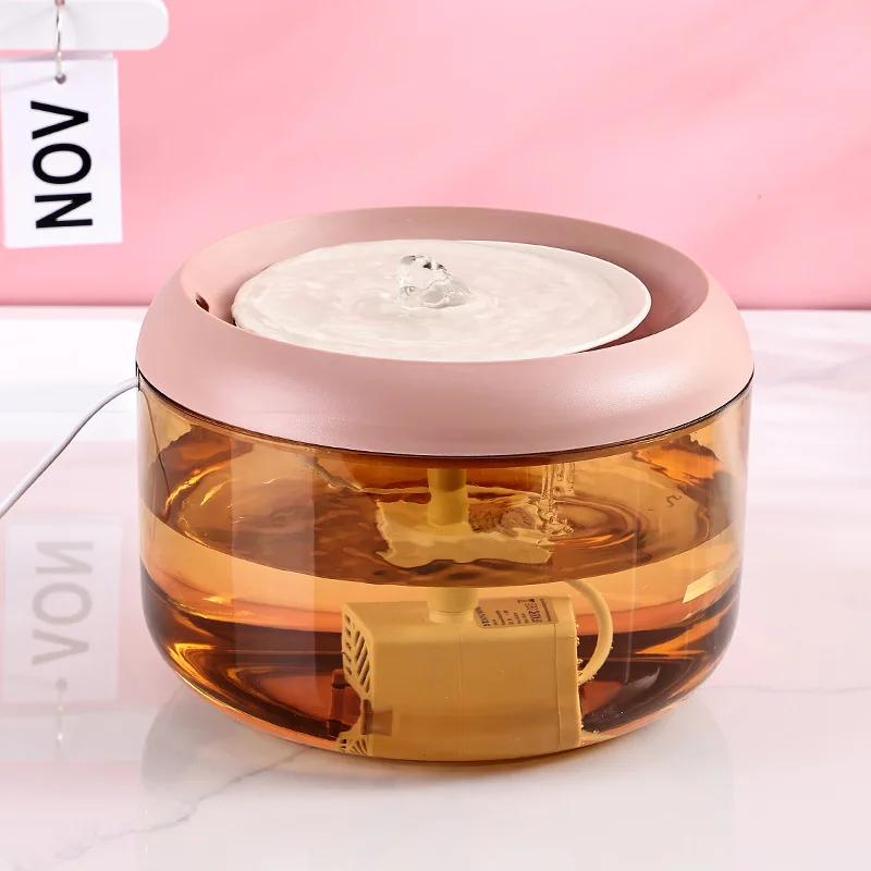 

Автоматический диспенсер для воды для кошек Циркуляционный диспенсер для воды для домашних животных Миска для кошек Миска для собак Товары для животных розовый