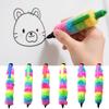 Flerfärgad Multifunktionspenna Bekvämt Grepp Kreativ Penna Kontorsmaterial Samling