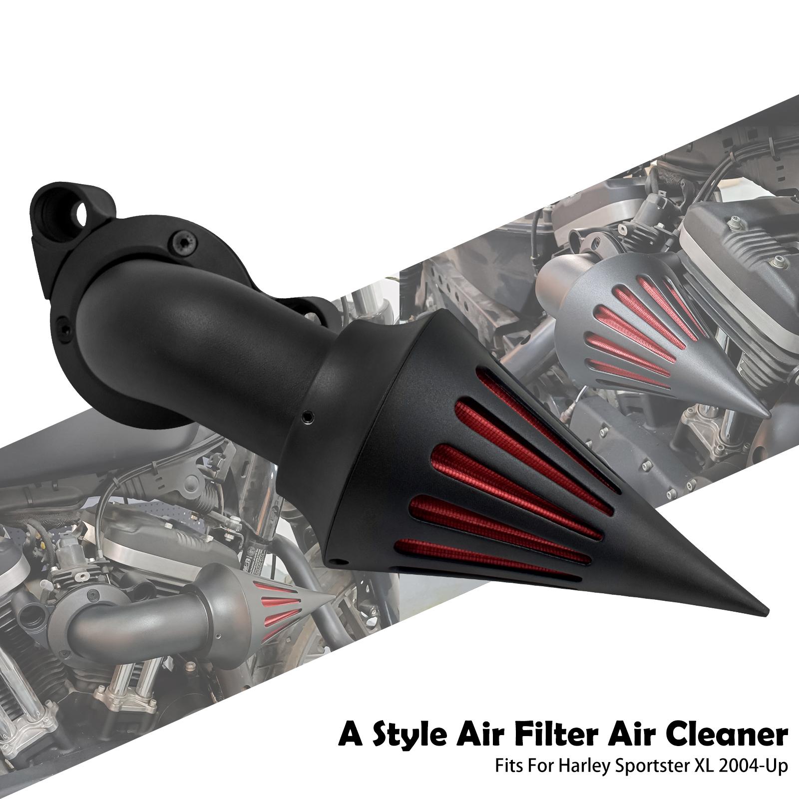 

Motorcycle Parts Spike Air Cleaner Intake Air Filter System Kits For Harley Sportster XL 48 883 1200 Iron Forty-Eight 2004-2024 Black Air Cleaner