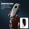 Car Key Case Cover For BMW Series 7 735 I 740 Li X7 X1 U11 2024 I7 G07 LCI XM Keychain Accessories Protector Shell