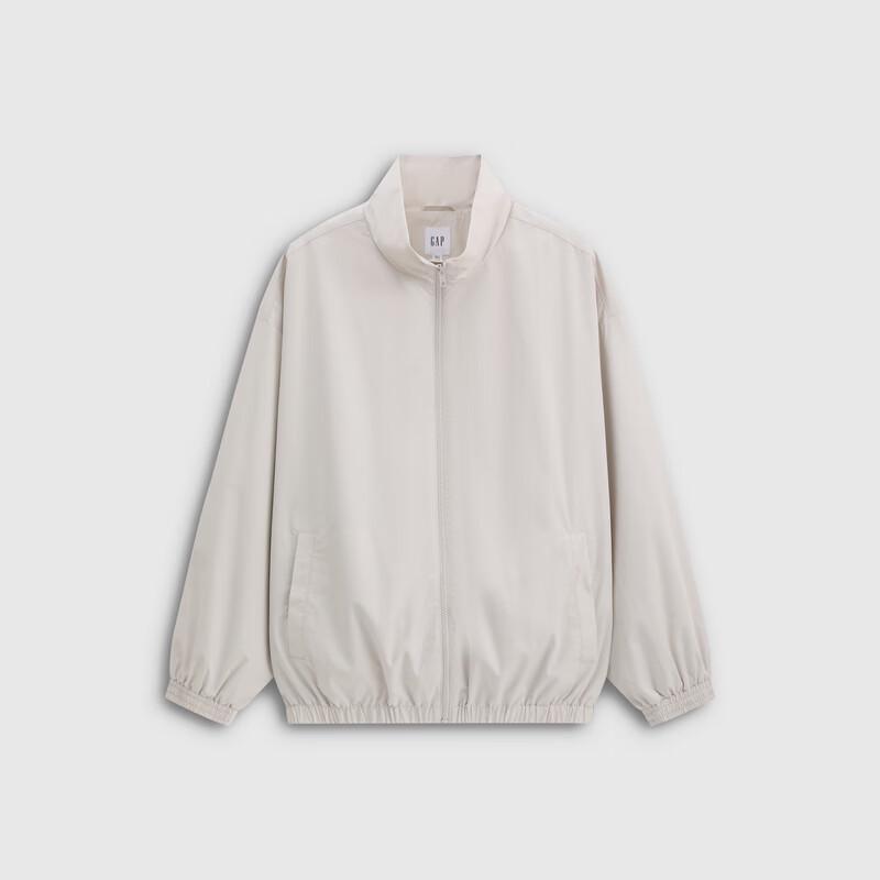 GAP Men's Logo Print Stand Collar Loose Jacket