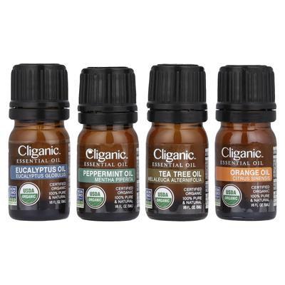 100% Pure Natural Essential Oils, Aromatherapy Set, 4-piece Set