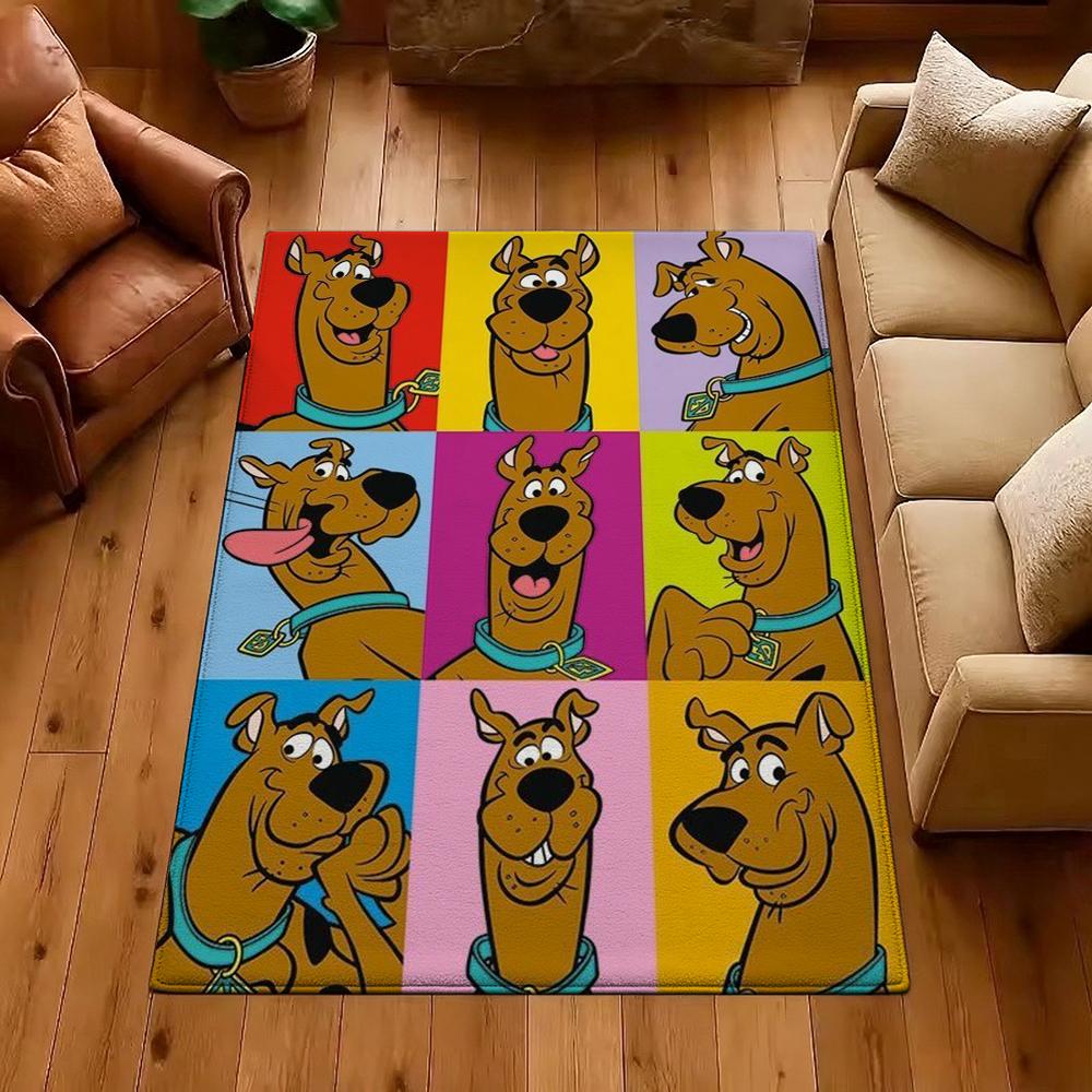 Scoobydoo Mystery Inc Gang Adventure Indoor Rug Nonslip Easyclean Carpet For Living Room Bedroom Hallway Home Decor Birthday Gift