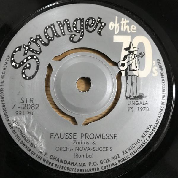 7inch Record LORCHESTRE NOVA SUCCES Fausse Promesse Safie STR72082 STRANGER OF THE 1973 Kenya World Music Used