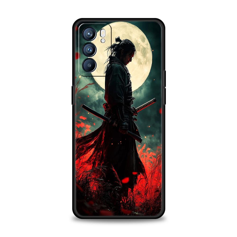 

Японский Бусидо Самурай Чехол Для Oppo Reno14 Reno13 Reno12 11 F 10 Find X5 X9 Pro A54 5G A53 A52 A9 A78 4G A79 A80 A98 Обложка Oppo A53