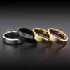 High Quality 4mm/6mm Wholesale Simple Ring Fashion Rose Gold Ring Men's and Women's Exclusive Couple Wedding Ring